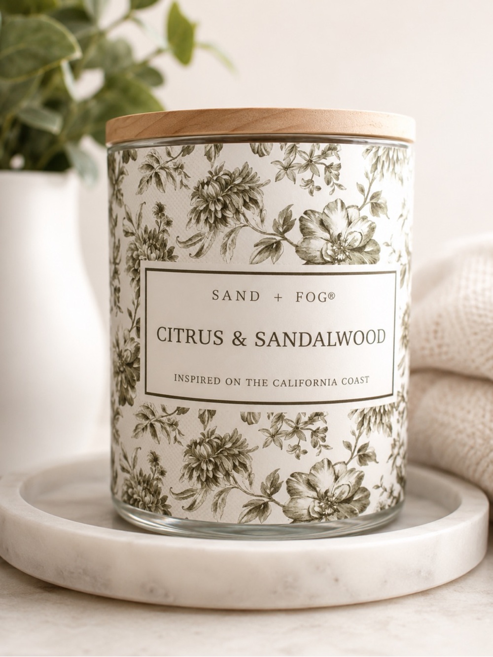 Sand + Fog Citrus & Sandalwood Candle